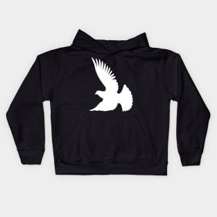 White Dove Silhouette Kids Hoodie